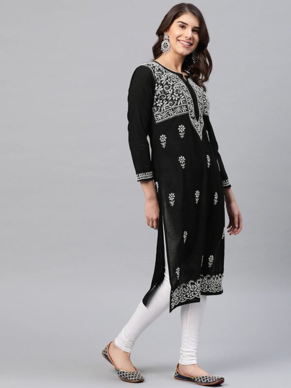 Set of 2 Designer Chikan Kurti - Image 3