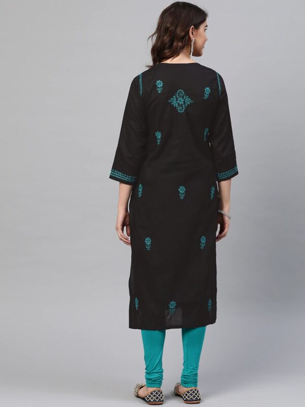 Set of 2 Designer Chikan Kurti - Image 2