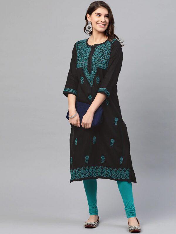 Set of 2 Designer Chikan Kurti