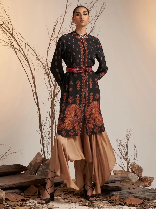 Black Printed Kurti